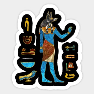 Egyptian Anubis Ornament Sticker